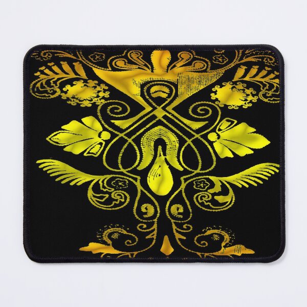 Golden oriental fantasy Mouse Pad