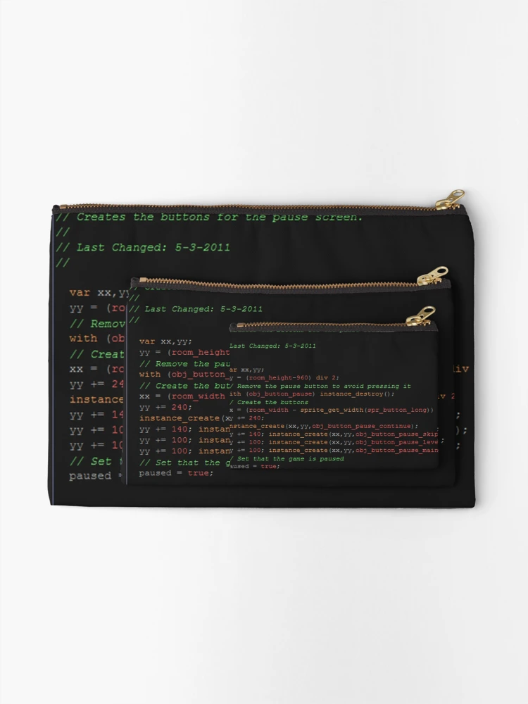 Thumbnail 2 of 4, Zipper Pouch, Program code designed and sold by roleshop.