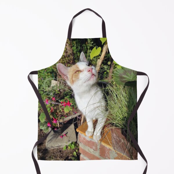Item preview, Calico cat in the garden designed and sold by Gourmetkater.