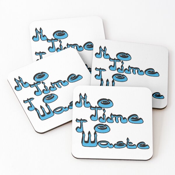 Item preview, No time to waste with bleu color  designed and sold by soufiane bouhfad.