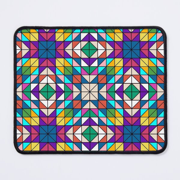 Mosaic diamond Line Pattern - Diamond Pattern - Mosaic Mouse Pad