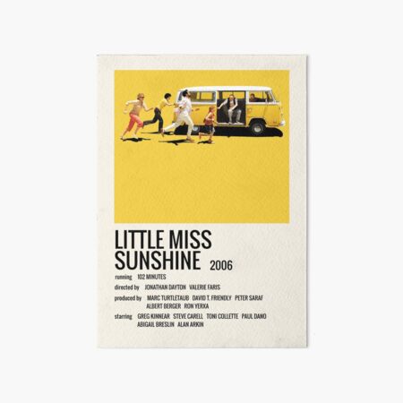 Little miss sunshine (2006) minimalist movie Art Board Print