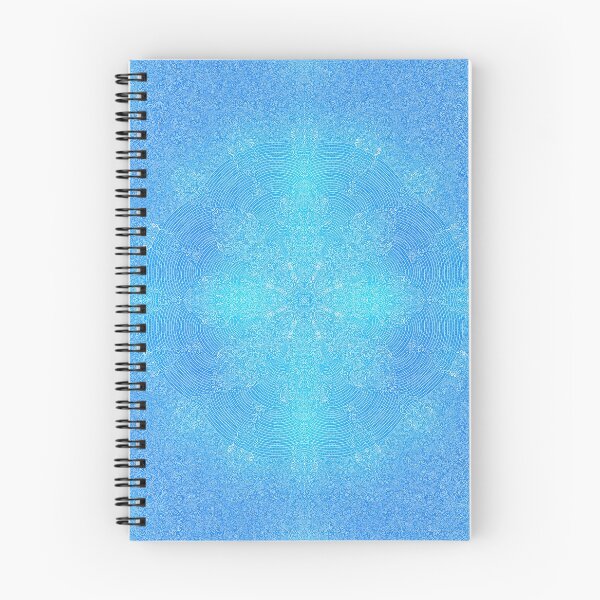 Item preview, Fractal Kaleidoscope Symmetrical Zendoodle, Frosted Blue Snowflake designed and sold by ThatsJustJilly.