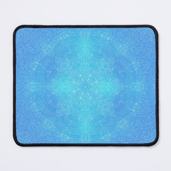 Item preview, Fractal Kaleidoscope Symmetrical Zendoodle, Frosted Blue Snowflake designed and sold by ThatsJustJilly.