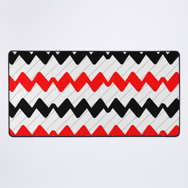 Zigzag Line Pattern - zigzag pattern Desk Mat