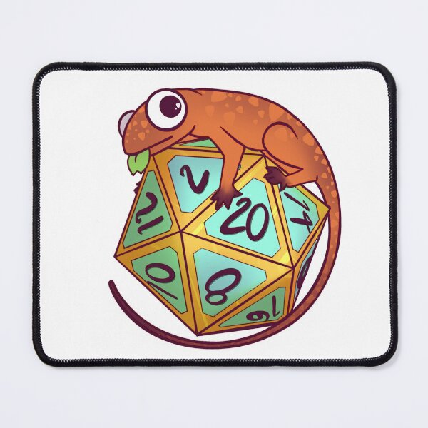 Item preview, Lizard Familiar D20 designed and sold by HelloSaltyBones.