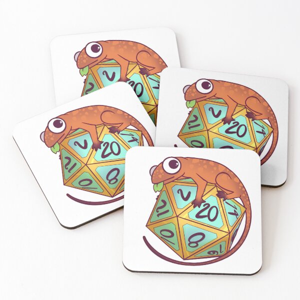Item preview, Lizard Familiar D20 designed and sold by HelloSaltyBones.
