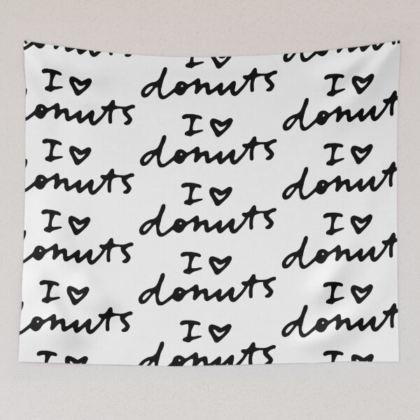 Artikelvorschau, ICH LIEBE DONUTS entworfen und verkauft von ExploreTheBasic.