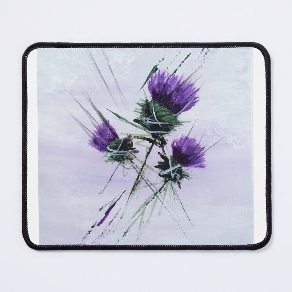 Item preview, Scottish Thistles artwork in a contemporary style designed and sold by Amazingraceart.