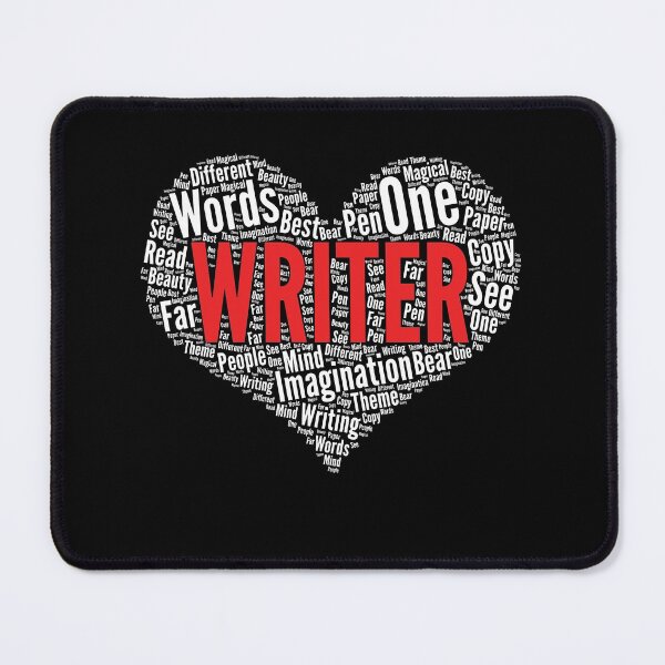 Item preview, Writer Heart Shape Word Cloud Design designed and sold by theodoros20.