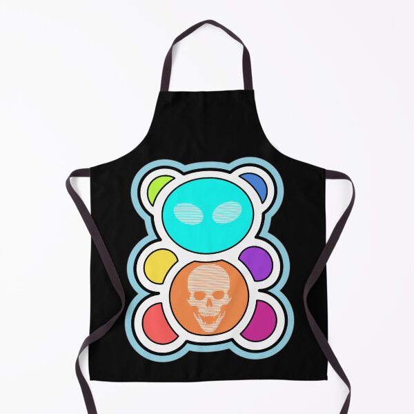 Item preview, Cyber bear cub with white eyes and a skull on his stomach designed and sold by Andrew Shishkin.