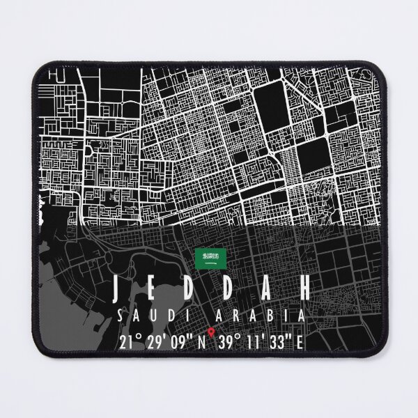 Item preview, JEDDAH MAP SAUDI ARABIA designed and sold by hatimelhag.