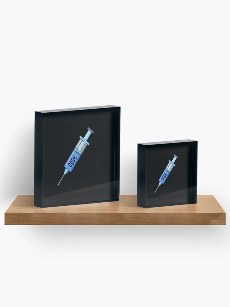Thumbnail 3 of 5, Acrylic Block, Code Injection designed and sold by ProtonProject.