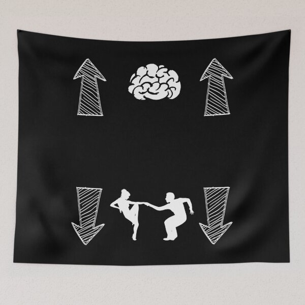 Item preview, Copy of Up There for Thinking, Down There for Dancing designed and sold by Braw-Merch.