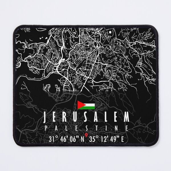 Item preview, JERUSALEM MAP PALESTINE designed and sold by hatimelhag.