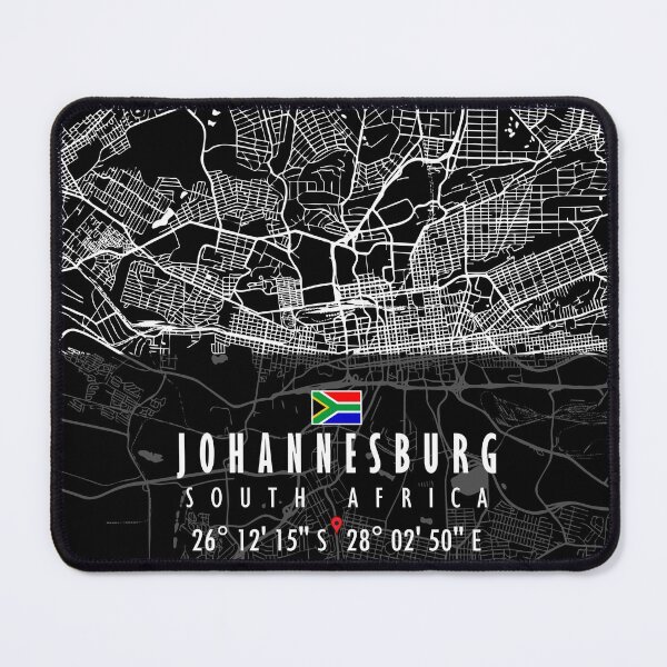 Item preview, JOHANNESBURG MAP SOUTH AFRICA designed and sold by hatimelhag.