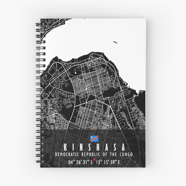 Item preview, KINSHASA MAP CONGO designed and sold by hatimelhag.