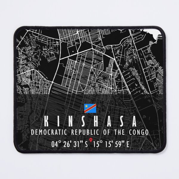 Item preview, KINSHASA MAP CONGO designed and sold by hatimelhag.