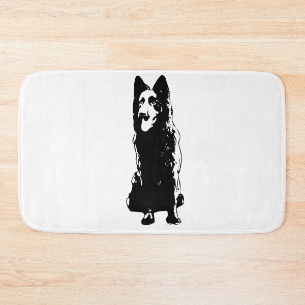 Item preview, German Shepherd Black and White Abstract Art designed and sold by ElegantCat.
