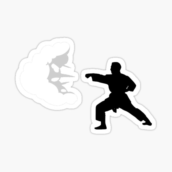 "karate punch" Sticker for Sale by shopfromhome Redbubble
