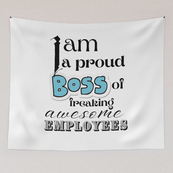 Item preview, I am a proud boss of freaking awesome employees. designed and sold by Tulips2.