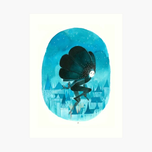Lady of the night Art Print