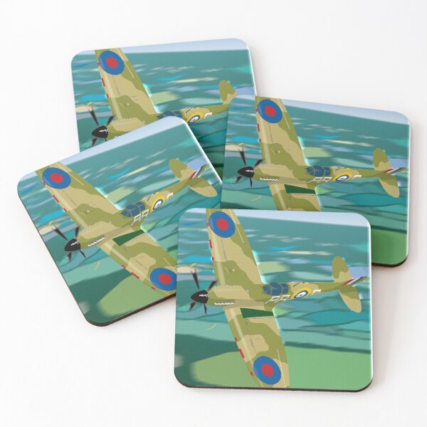 Artikelvorschau, RAF Spitfire-Kampfflugzeug entworfen und verkauft von Temba Wildlife Art.