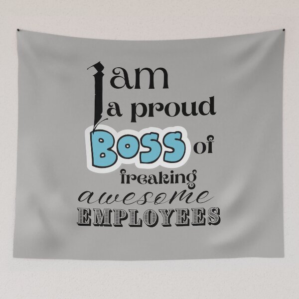 Item preview, I am a proud boss of freaking awesome employees. designed and sold by Tulips2.