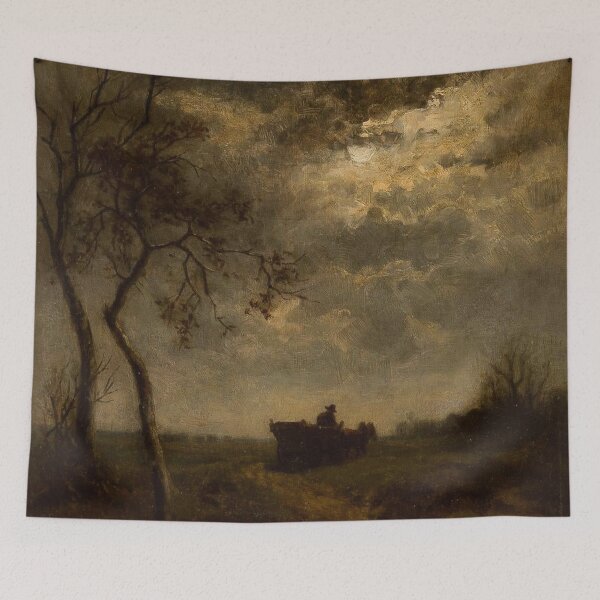 Item preview, Alfred Rethel Driving home at night designed and sold by Vintage Designs +.