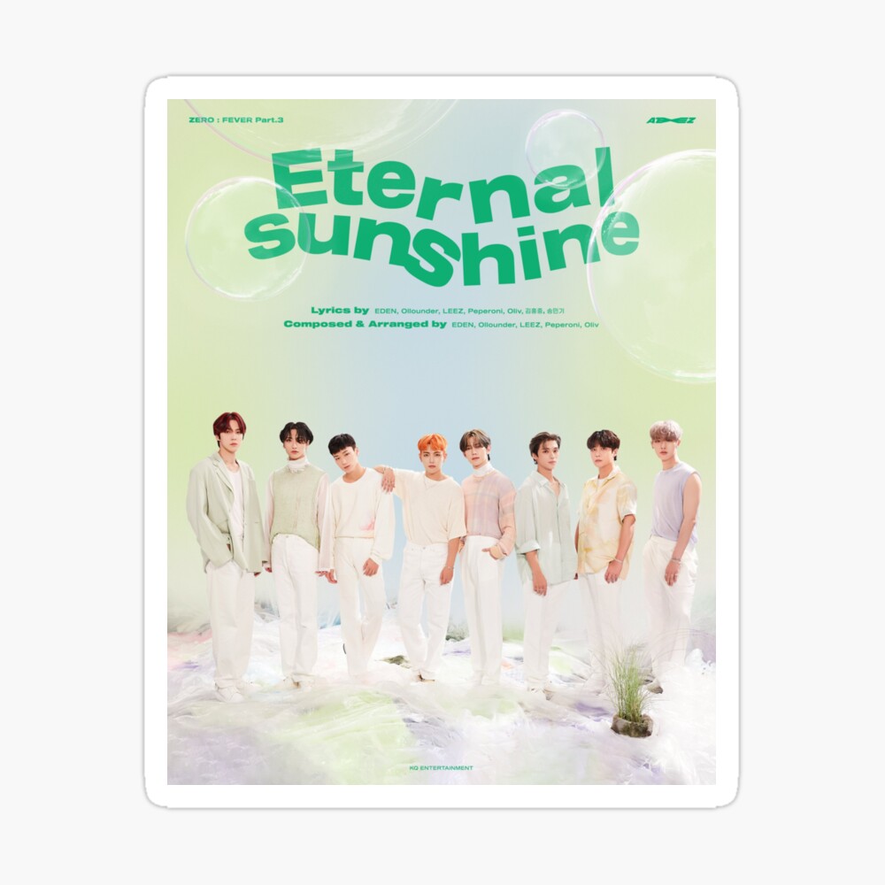 Ateez Eternal Sunshine Lyrics Ver 3 Spiral Notebook for Sale by