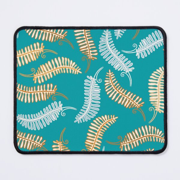 Item preview, Fern on turquoise designed and sold by Anna Ratkevich.