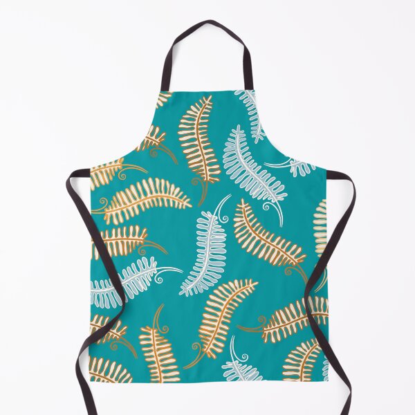 Item preview, Fern on turquoise designed and sold by Anna Ratkevich.
