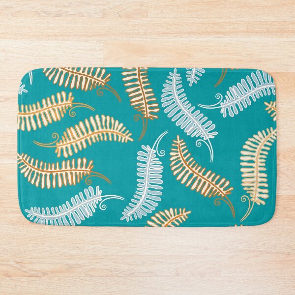 Item preview, Fern on turquoise designed and sold by Anna Ratkevich.