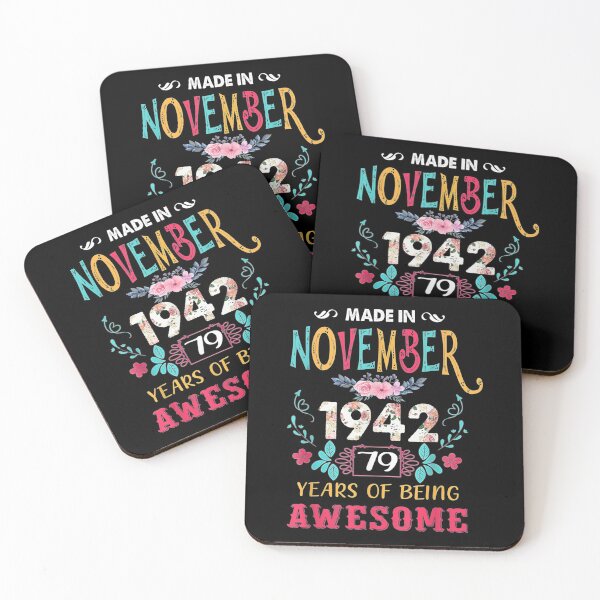 Item preview, Funny Awesome November 1942 Vintage 79th Birthday  designed and sold by AdonisShop.