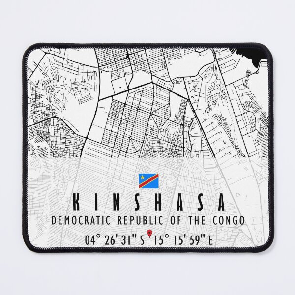 Item preview, KINSHASA MAP CONGO designed and sold by hatimelhag.
