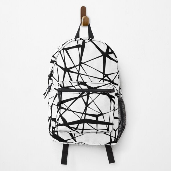 Item preview, spider web. Connected black lines on white background designed and sold by TeeFashionShop.