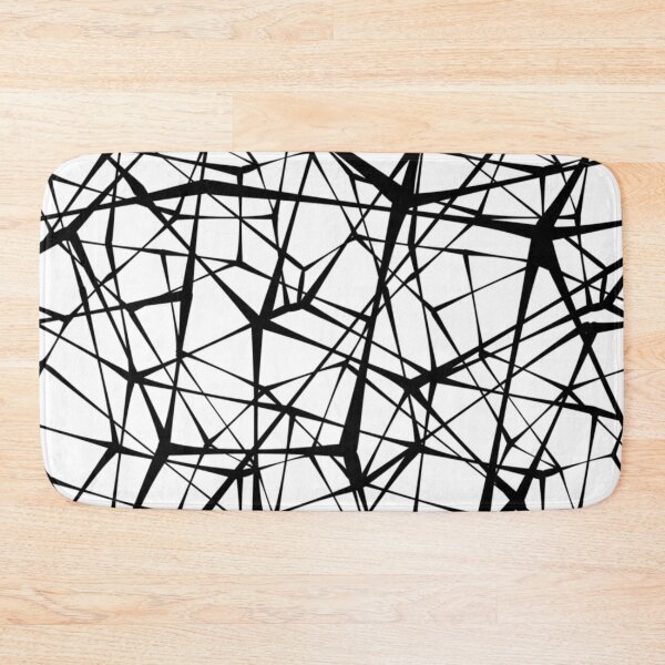 Item preview, spider web. Connected black lines on white background designed and sold by TeeFashionShop.