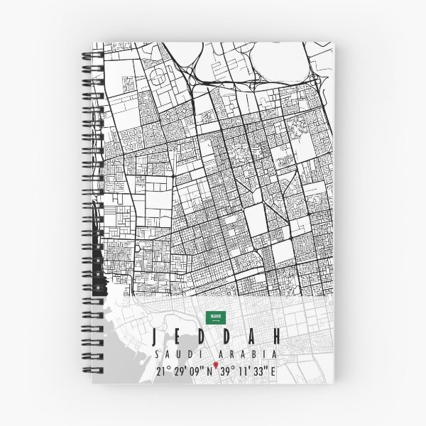 Item preview, JEDDAH MAP SAUDI ARABIA designed and sold by hatimelhag.