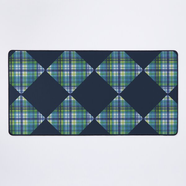 Geomatric Line Pattern - diamond pattern Desk Mat