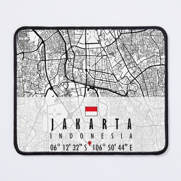Item preview, JAKARTA MAP INDONESIA designed and sold by hatimelhag.