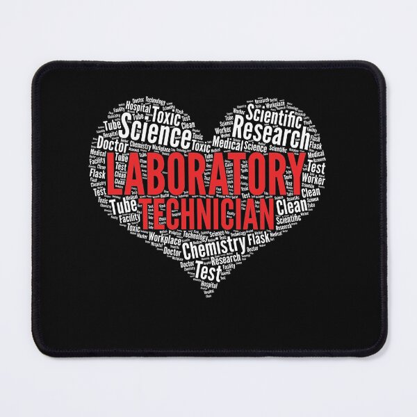 Item preview, Laboratory technician Heart Shape Word Cloud Design designed and sold by theodoros20.