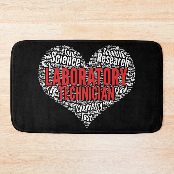 Item preview, Laboratory technician Heart Shape Word Cloud Design designed and sold by theodoros20.