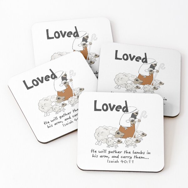 Item preview, Christian Design - Loved Sheep with the Good Shepherd designed and sold by simplydesignart.