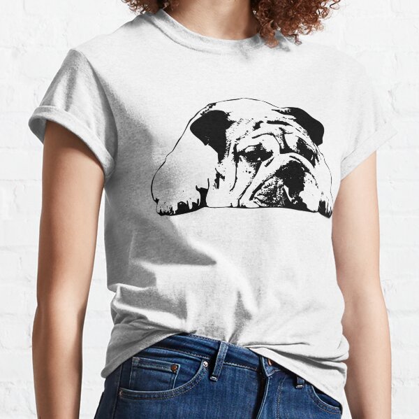 Artikel-Vorschau von Bulldog Schwarz und Weiß Minimalistische Abstrakte Kunst, designt und verkauft von ElegantCat.