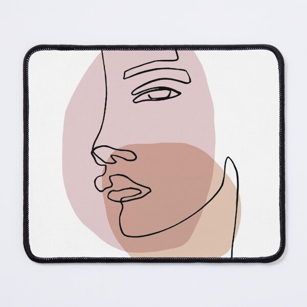 Item preview, Abstract Face X - One Line Art designed and sold by TheRedFinch.