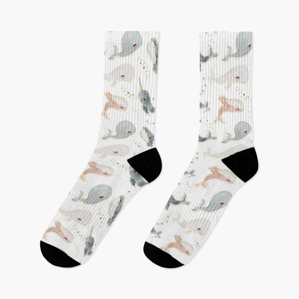 Item preview, Aesthetic Watercolor Whale Pattern designed and sold by PatternTale.
