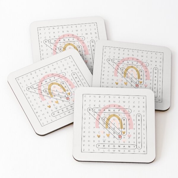 Item preview, Pregnancy Announcement Rainbow Word Search designed and sold by For Little Monkeys.
