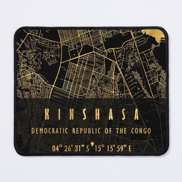 Item preview, KINSHASA MAP CONGO designed and sold by hatimelhag.
