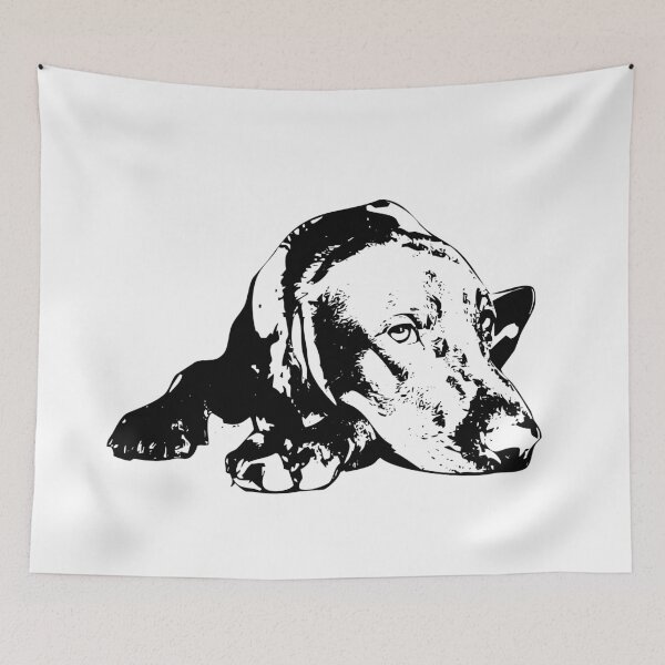 Item preview, Hungarian Vizsla Minimalistic Abstract Art designed and sold by ElegantCat.