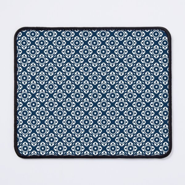 Item preview, Geometric Flowers - Navy designed and sold by NolkDesign.